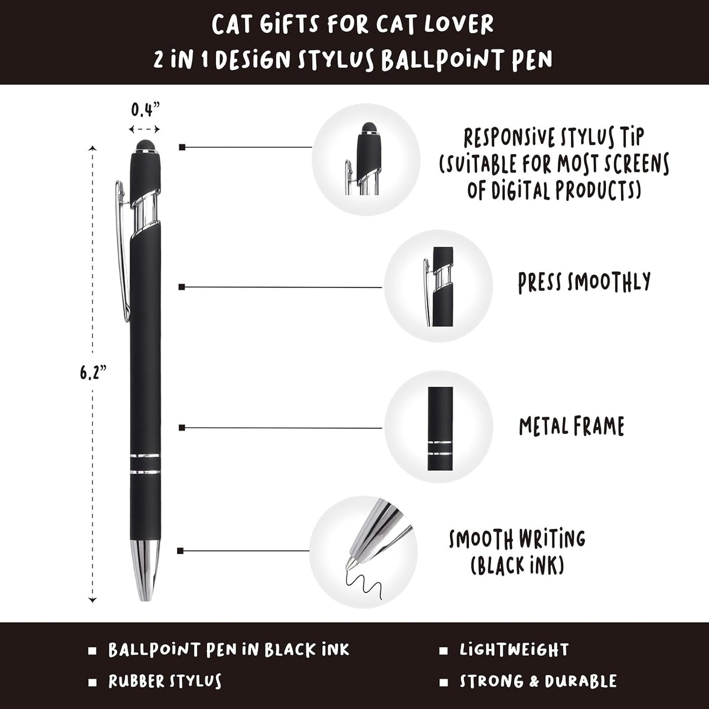Cat Lover Gifts Women, Black Cat Journal 200 Pages Engraved Notebook A5 Lined with Pen, Black Cat Gift, Cat Humor Themed Gifts for Cat People, Crazy Cat Lady, Cat Owner, Cat Mom Birthday Christmas