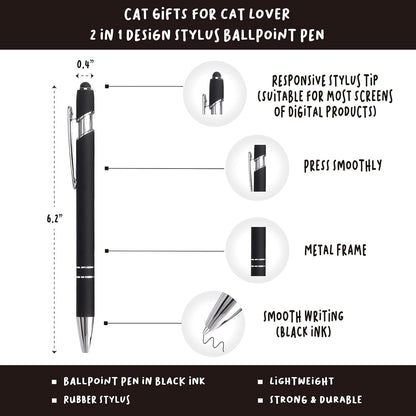 Cat Lover Gifts Women, Black Cat Journal 200 Pages Engraved Notebook A5 Lined with Pen, Black Cat Gift, Cat Humor Themed Gifts for Cat People, Crazy Cat Lady, Cat Owner, Cat Mom Birthday Christmas