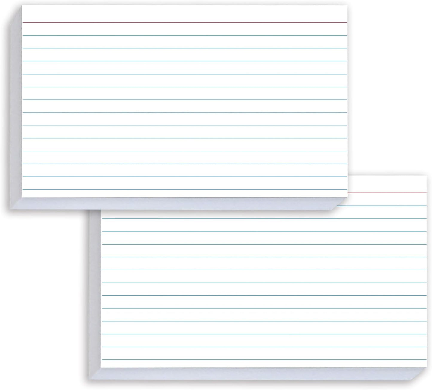 White Index Cards 5x7 Ruled, 50 Pcs File Note Cards, Lined Index Cards, Study Cards, Flashcards for Studying, Notecards for Studying, Note Taking and To Do List