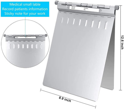 Metal Clipboard, Contractor Heavy Duty Aluminum Clipboard with High Capacity Clip, Rust-Proof Plate for Letter Size and A4 Paper Sheet, Supplies for Office, Jobsite, Medical, School, Law Enforcement