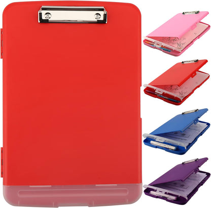 SFLHHDM Purple Clipboard, Clip Boards 8.5x11, Teacher Clipboards with Storage, Plastic Clipboard with Pen Holder, Clipboards Storage for Women Teachers Work, School & Office Supplies