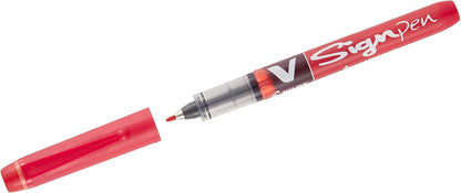 Pilot roller-ball V Sign Pen Liquid Ink 2.0 mm Tip - Black, Box of 12