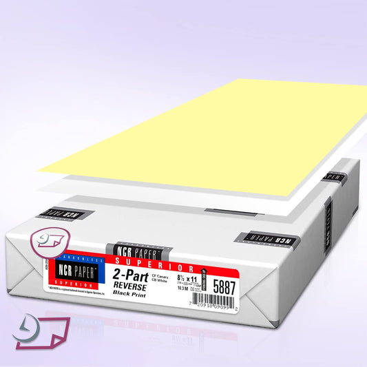NextDayLabels - Superior Carbon-less NCR, Pre Collated Paper, 500 Sheets Per Pack (8-1/2" x 11" 3 Part Reverse, #5900)