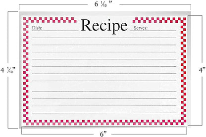 3x5 Recipe Card Protectors,100 Count,Recipe Card Covers,Index Card Sleeve