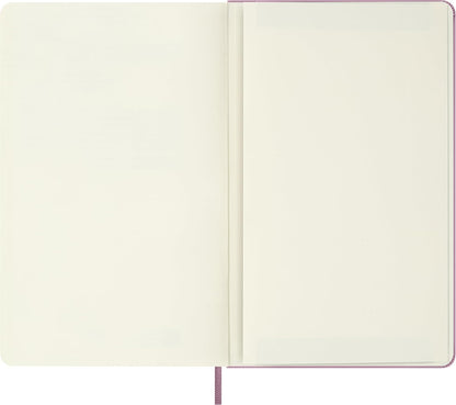 Moleskine Colored Patterned Notebook, Hard Cover, Large (5" x 8.25") Ruled/Lined, Majestic Pink, 240 Pages