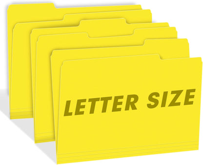 File Folder, RAZCC 150 Pack 1/3 Cut Tab File Folders Letter Size, Manila Folders, Folders with Tab, Great for Organizing and Easy File Storage