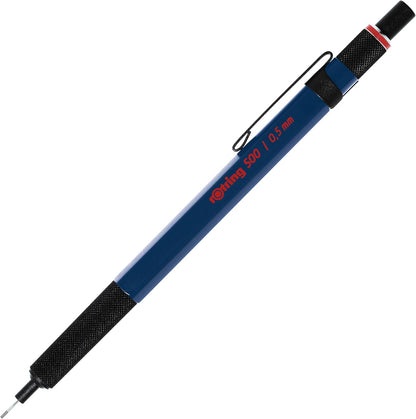 rOtring 500 Mechanical Pencil 0.5mm HB Lead Green hexagonal plastic barrel and non-slip textured metal grip