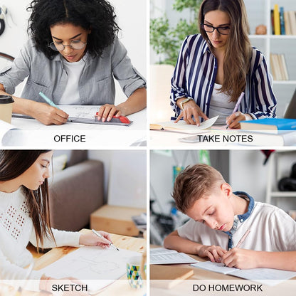 Ainiv Inkless Pencil with Eraser - 5 Sets Infinity Pencil, Reusable with Extra 5 Eraser & 5 Replaceable Nibs for Home, Office & School Writing, Drawing
