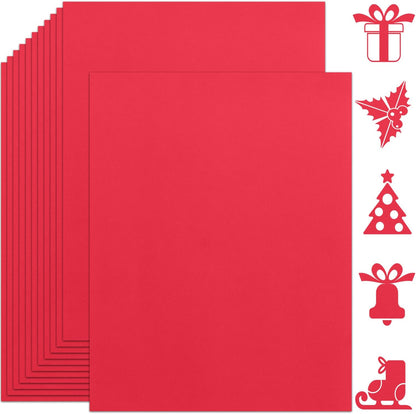 25 Sheets Black Cardstock Paper 8.5'' x 11'', 250gsm/92lb Thick Paper for Scrapbook, Invitations, Printing and DIY Cards
