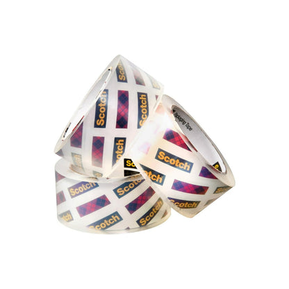 Scotch Box Lock Packing Tape, Clear, Extreme Grip Box Packaging Tape for Shipping and Mailing, 1.88 in x 54.6 yd, 6 Rolls