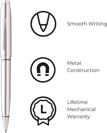 Cross Coventry Pen Ballpoint - Black/Chrome Lacquer