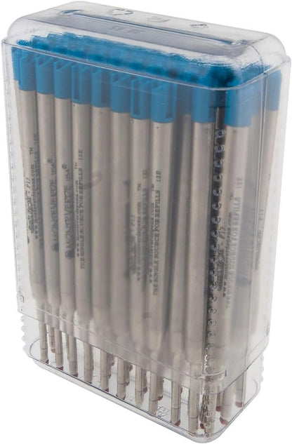 Monteverde Soft Roll Ballpoint Pen Refills to Fit Parker-Style Pens, Medium Point, Brown, 2-Pack, Smooth Writing Technology for Parker, Conklin, Schmidt, and More