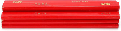 10Pcs Red Carpenter Pencils,170mm Flat Octagonal Carpentry Hard Construction Pencils, Wooden Lead Pencil, Flat Wooden Lead Carpenter for Wood Working Architect Marking(Red)