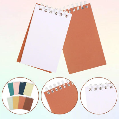 Hooqict 24 Pack Small Pocket Notebook Mini Notebooks Bulk Small Spiral Notepads with 8 Colors, Memo Note Pads for Kids, Work, Office, School, 3.9 x 2.4 Inches