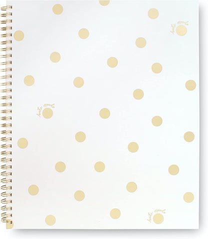 kate spade new york Large College Ruled Notebook, 11" x 9.5" Spiral Notebook with 160 Pages