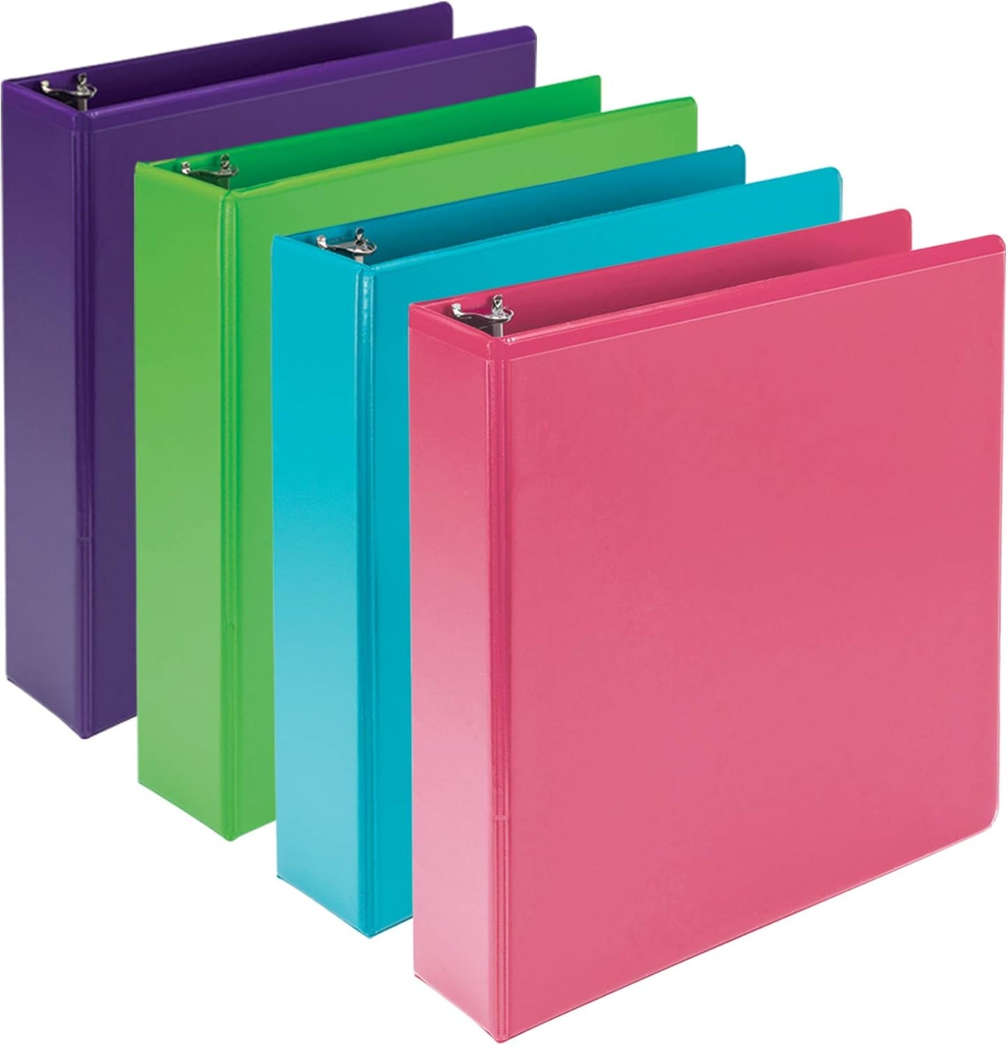Samsill Plant-Based 2 Inch Durable Round Ring, View Binder, Eco-Friendly, USDA Certified Biobased, Single, Turquoise