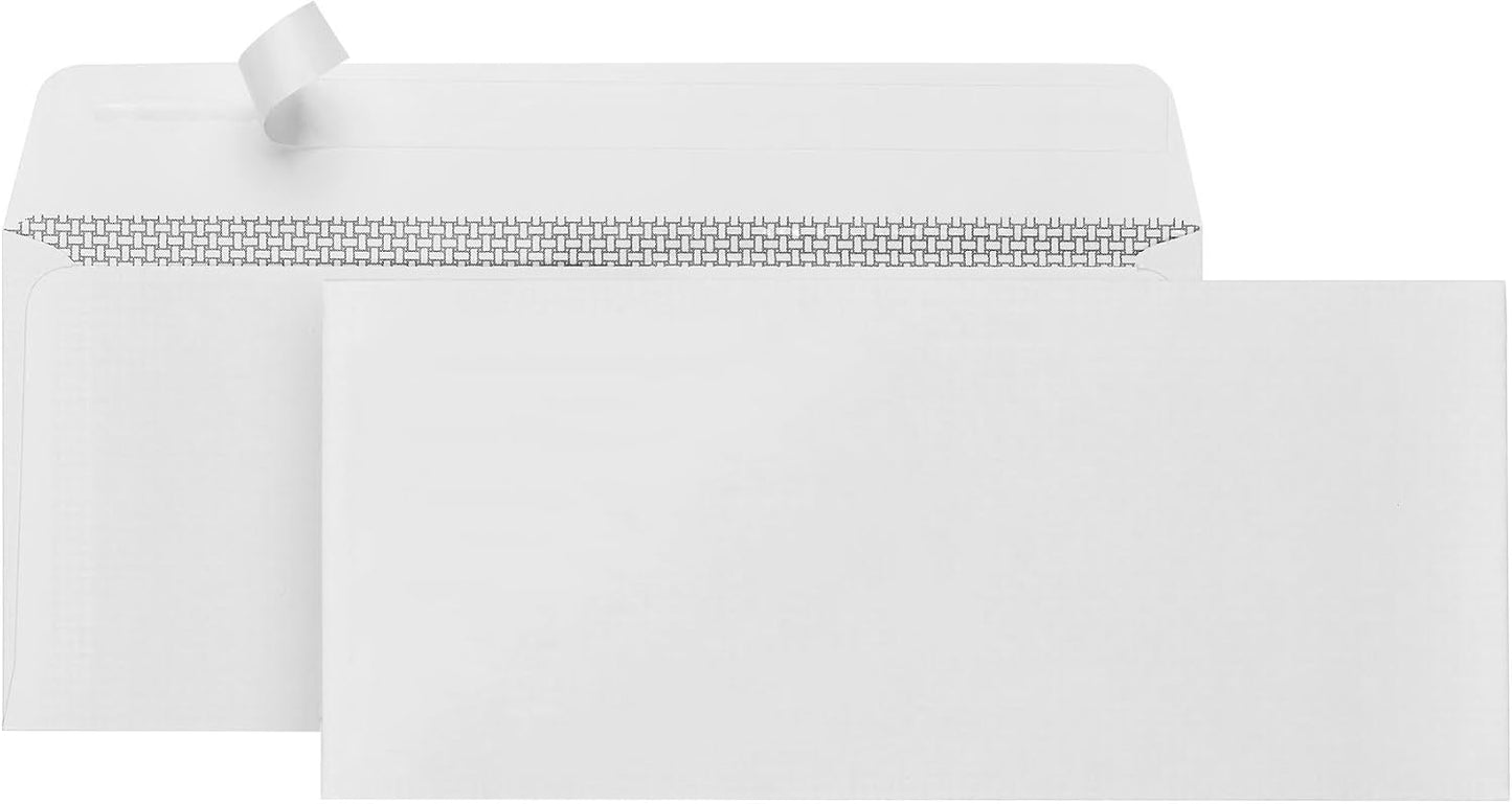 500#10 Windowless Security Envelopes Self Seal, Peel and Seal, Security Tinted, Printer Friendly Design for Business, Dimensions - 4-1/8 Inch x 9 ½ Inch - Envelopes Letter Size for Mailing