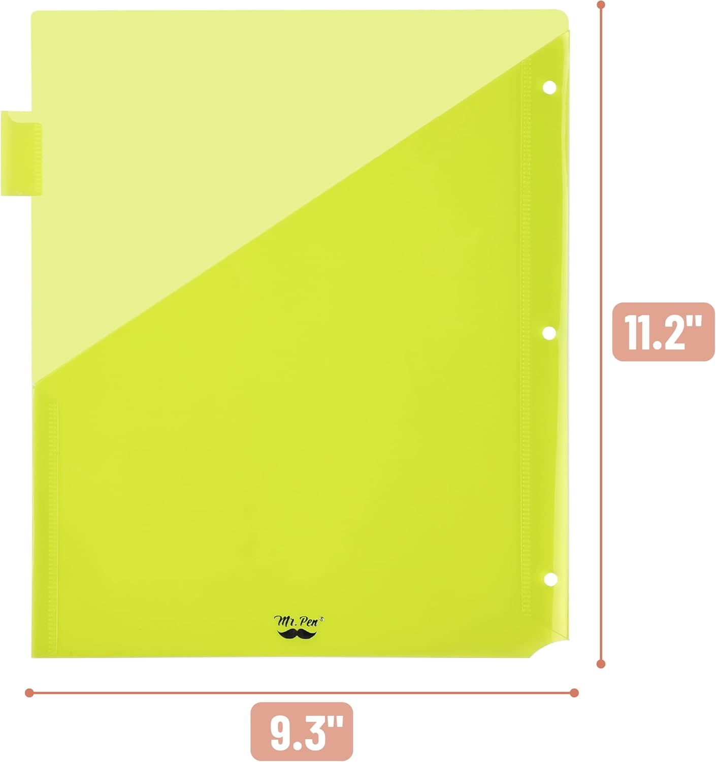 Mr. Pen- Binder Dividers with Pockets and Tabs, 1 Set, 8 Tabs/Set, Colorful, 3 Ring Binder Dividers with Tabs and Pockets on Both Sides