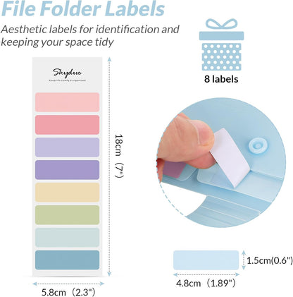 SKYDUE Letter A4 Paper Expanding File Folder Pockets Accordion Document Organizer (Purple)