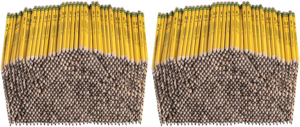 Ticonderoga Wood-Cased Pencils, Pre-Sharpened, 2 HB Soft, Yellow, 72 Count