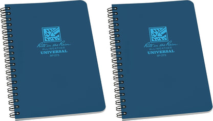 Rite In The Rain Weatherproof Stapled Notebook, 4.625" x 7", Orange Cover, Universal Pattern, 3 Pack (No. OR71FX)