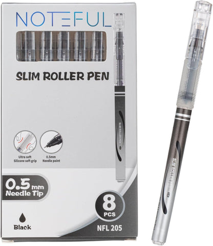 Liquid Ink Rollerball Pens, 0.7mm Medium Point Tip, Rolling pen for Drawing, Journaling and Smooth Writing - Pack of 8