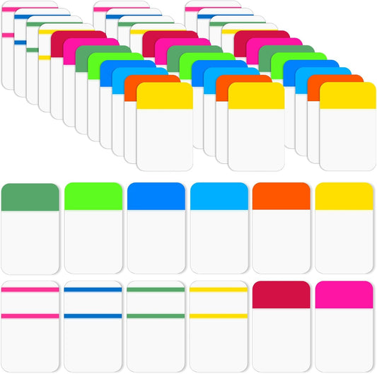 1 Inch Sticky Index Tabs Book Page, 960 PCS Sticky Tabs for Notebooks Writable and Repositionable Page Flags Colored Binder Markers Labels for Books, Binders, Papers, Documents, File Folders