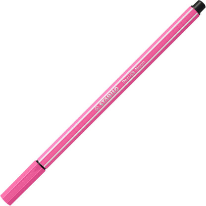 STABILO Premium Felt Tip Pens & Fineliner Pen 68 Point 88 - Shades of Pink - Pack of 8