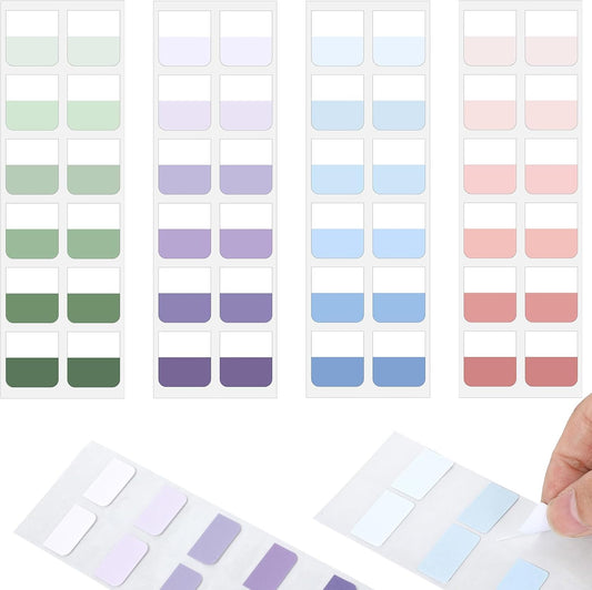 960 Pcs Index Tabs, Repositionable Sticky Notes Tabs, Transparent Writable Page Markers Book Tab for Books, File Classification, and Notebooks, 4 Colors
