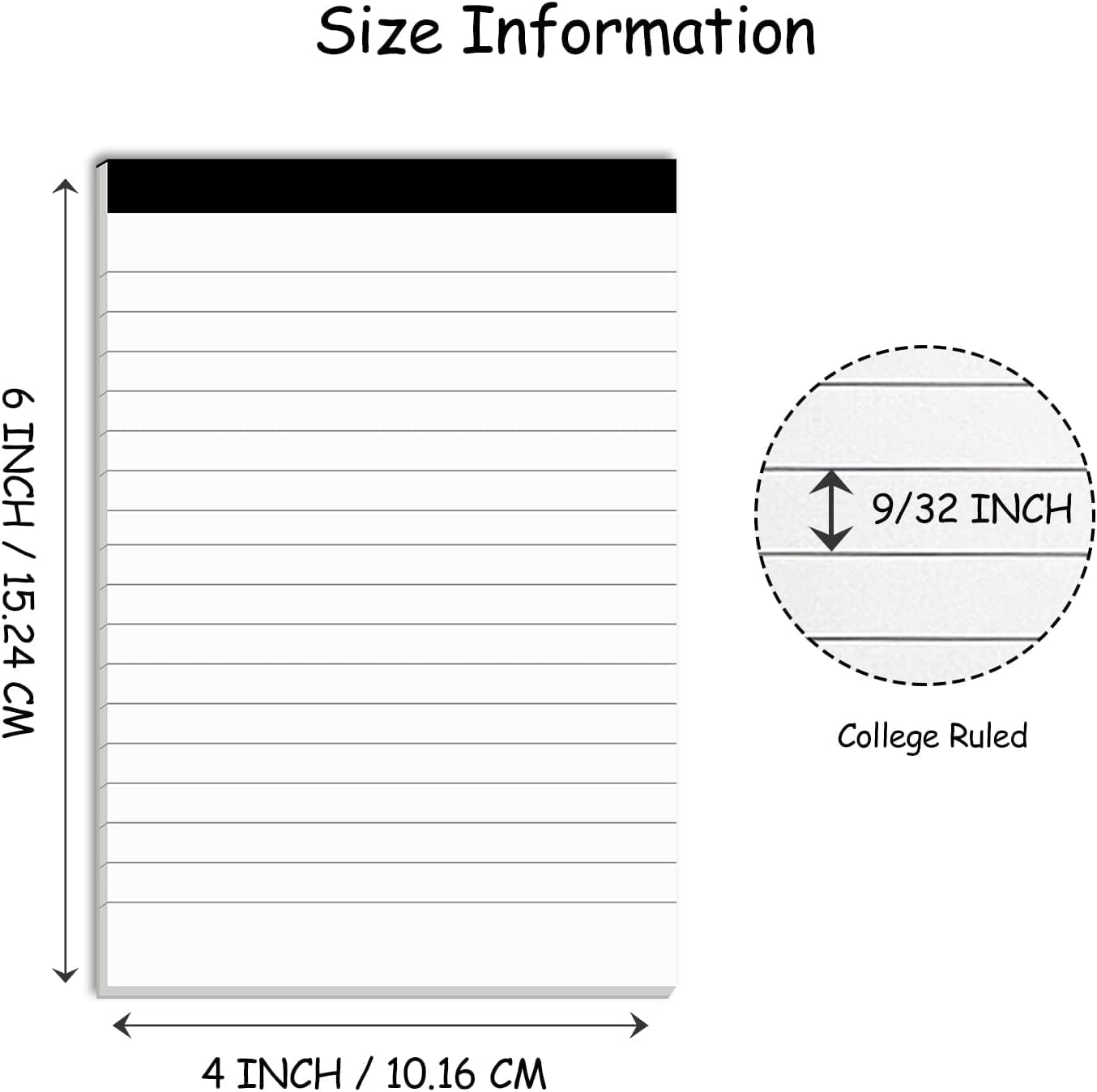 Nichela 20 Pack Small Notepad, 3 x 5 Inch Ultra Quality Note Pads, Server Lined Papers and Desk Notepads for Office Supplies, Writing and Memo pads 30 Sheets Each