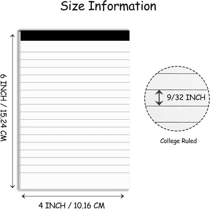 Nichela 20 Pack Small Notepad, 3 x 5 Inch Ultra Quality Note Pads, Server Lined Papers and Desk Notepads for Office Supplies, Writing and Memo pads 30 Sheets Each