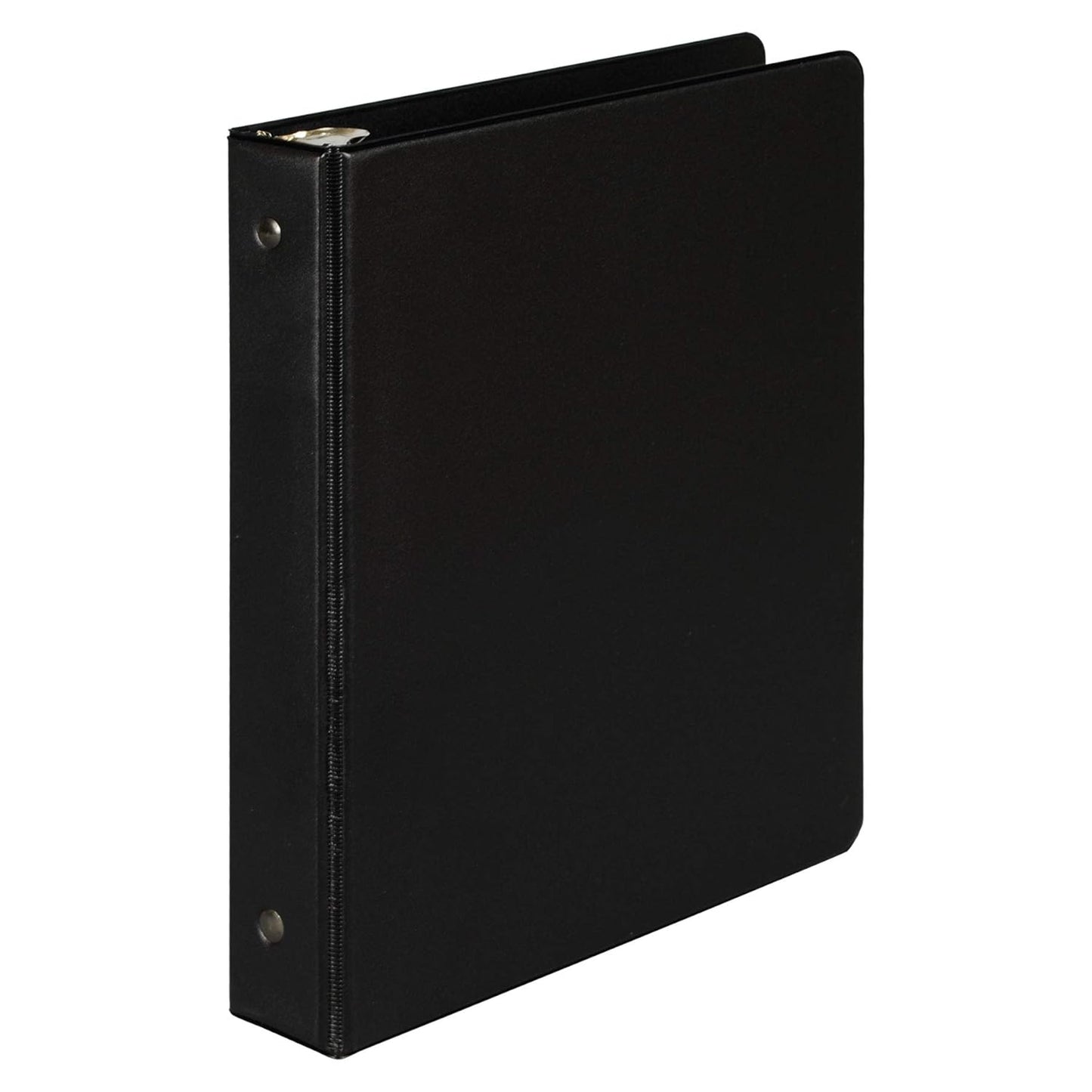 Samsill Economy 3 Ring Mini Binder, 1-Inch Round Ring Binder, Holds 100 Sheets, Black, 6 Pack (MP32300)