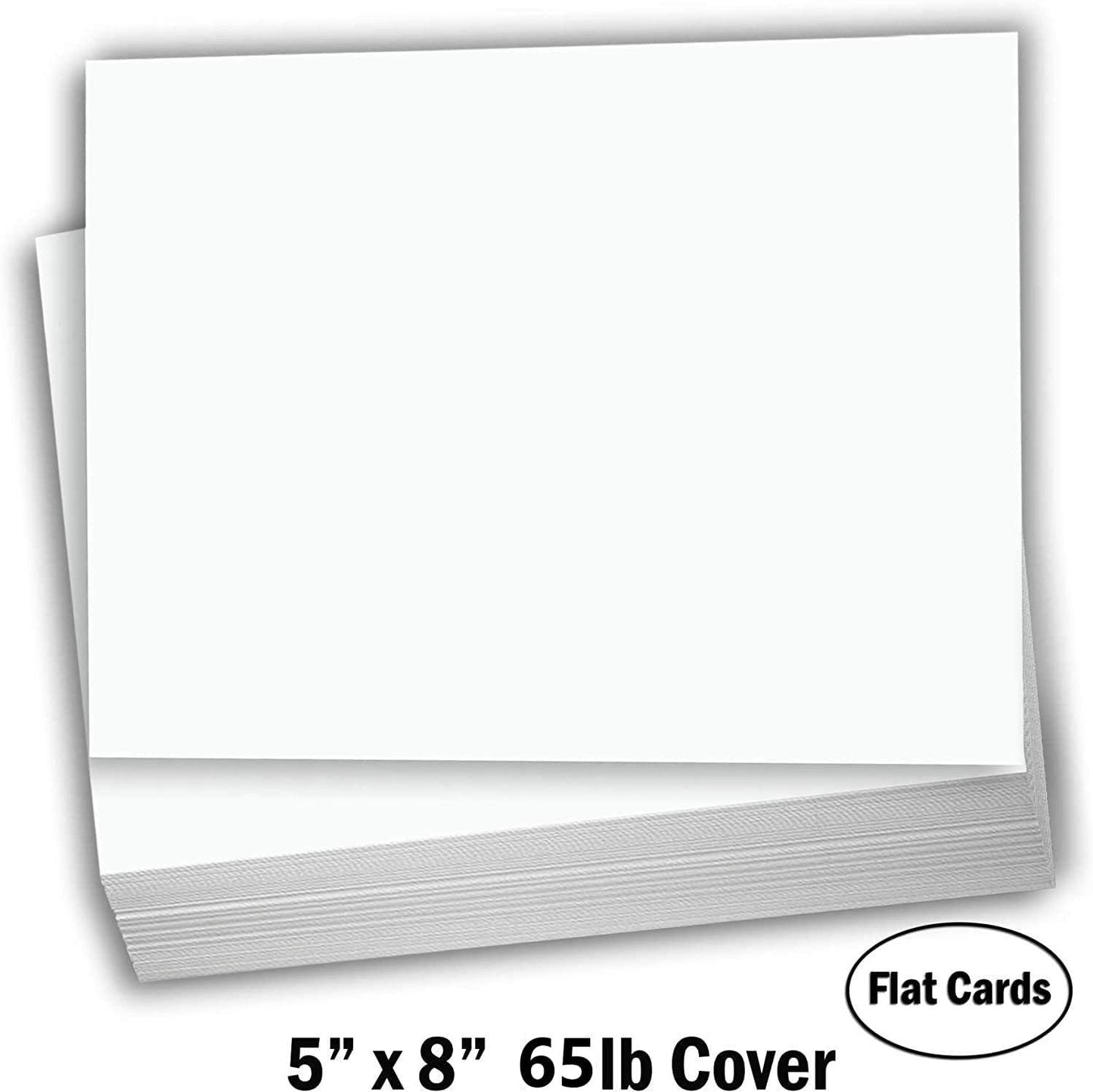 Hamilco Blank Index Cards 6" x 9" Card Stock 65lb Cover White Cardstock Paper - 100 Pack