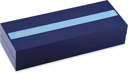Waterman Expert Ballpoint Pen, Gloss Black with Chrome Trim, Medium Tip, Blue Ink, Luxury Pen in Gift Box - Supreme Writing Comfort, Signature Style, Polished, Professional