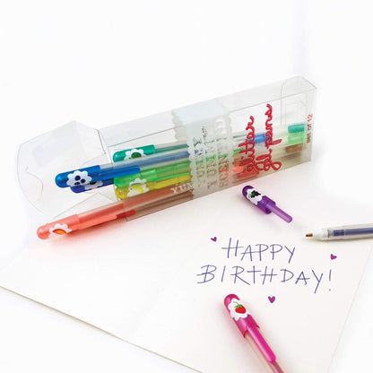 Ooly Scented Yummy Yummy Glitter Gel Pens Set of 12-1.00mm NIB Scented Glitter Pens for Kids and Adults, Art and Stationery Supplies