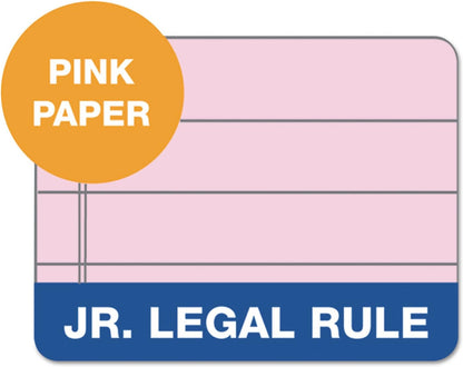 TOPS Prism+ Writing Pads, 5x 8, Perforated, Jr. Legal Ruled, Narrow 1/4 Spacing, Orchid, 50 Sheets, 12 Pack (63040)