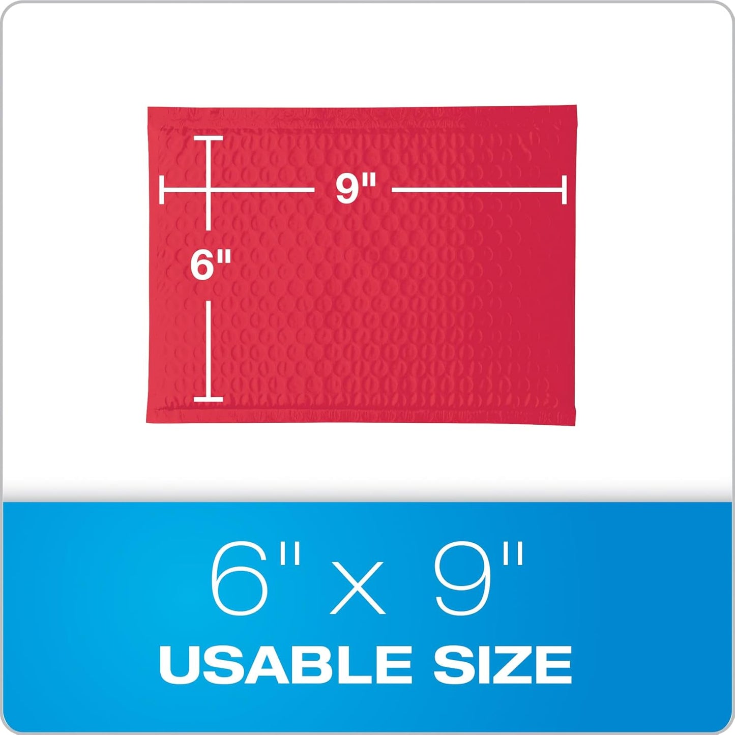 Quality Park Bubble Mailers, 6 x 9 Inch, White Poly Mailers, Padded Envelopes, Shipping Envelopes, Water Resistant, Self Seal, 50 Per Box (QUA85856), Plastic