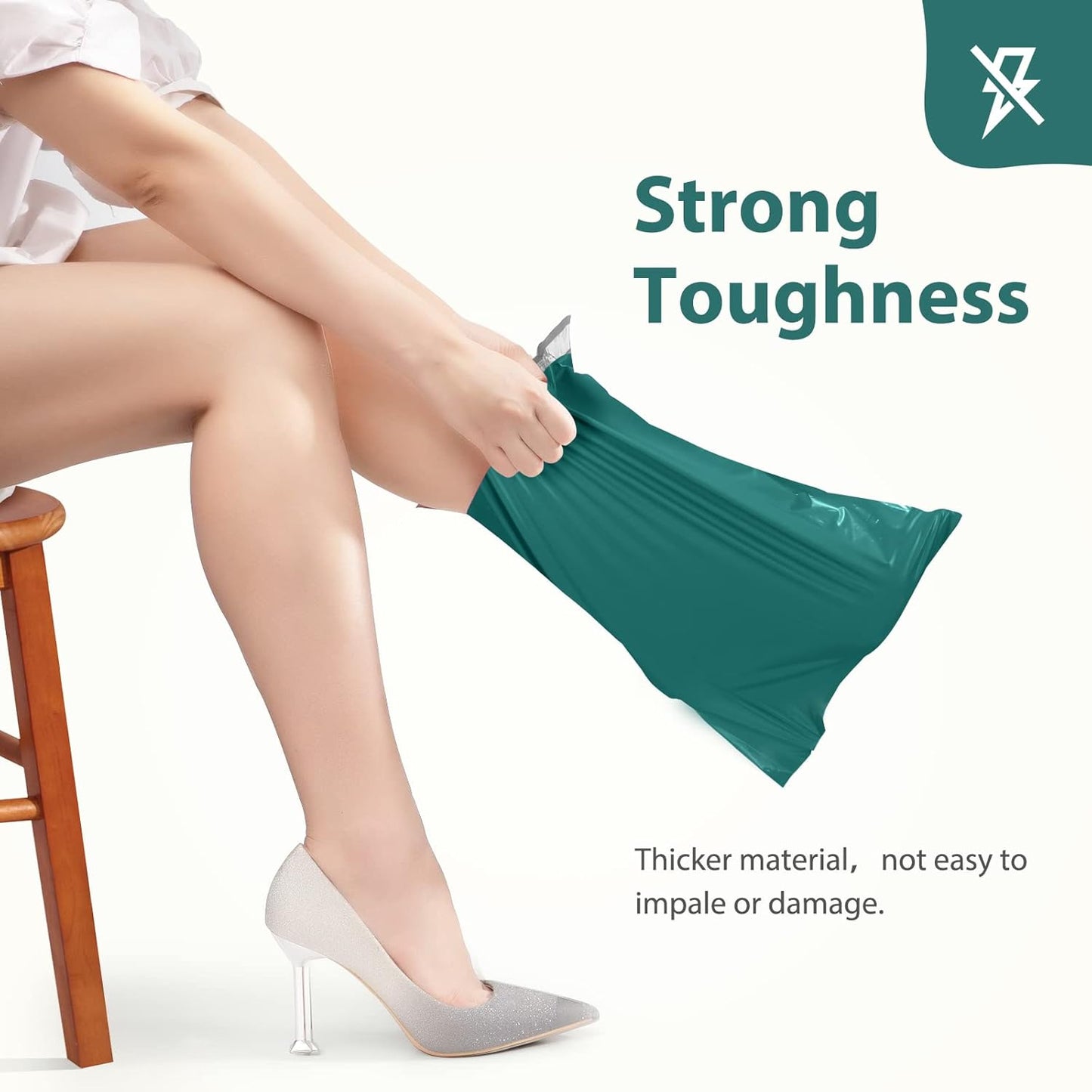 Fuxury Poly Mailers 10x13 Inch 50 Pcs, Waterproof Shipping Bags for Clothing, Strong Adhesive Shipping Envelopes for Small Business Suppliers, Self Seal Mailers Poly Bags Mailing Envelopes Purple