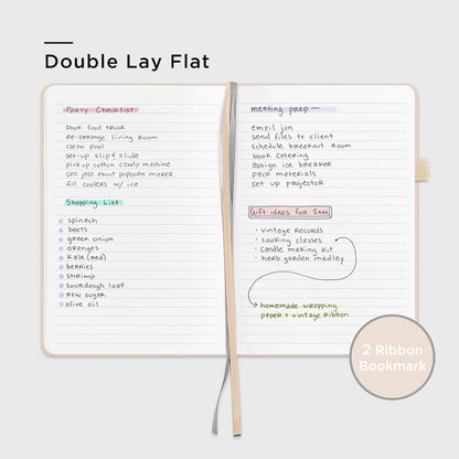 &And Per Se Lined Journal Notebook, 160 Pages, A5 5.7 x 8 inches College Ruled Thick Paper Notebook Journals for Writing, Hardcover Notebooks for Women Men Office School (1 Pack, Green) - Colors A