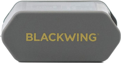 Blackwing Two-Step Long Point Pencil Sharpener, Grey, German Steel Blades, Creates Sharp Long Pencil Point, Pack of 1
