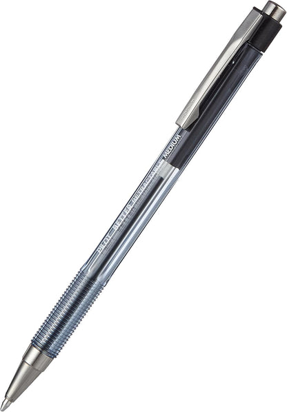 PILOT Pen 30000 The Better Ball Point Pen Refillable & Retractable Ballpoint Pens, Fine Point, Black Ink, 12-Pack