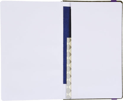 Samsill Large Hardcover Notebook, 240 Lined Notebook Pages, Black, 7.5 x 10 Inch