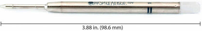 Monteverde USA Capless Ceramic Gel Refills to Fit Parker Pens, Broad Point, Blue Ink, 2-Pack – Smooth and Vibrant Writing Solution