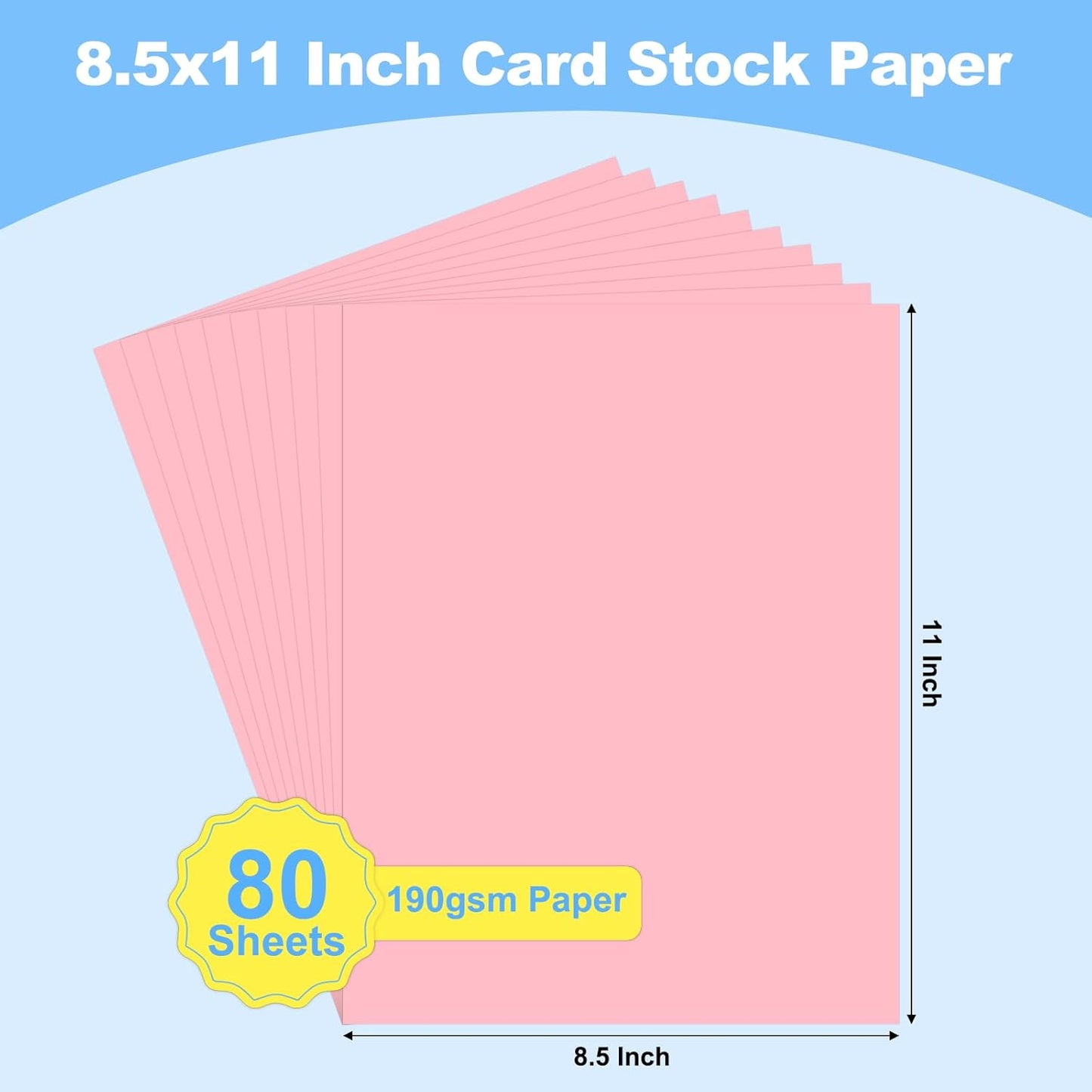 40 Sheets Colored Cardstock, 8.5 x 11 Construction Paper, Black Card Stock Paper, Cardstock Printer Paper for Halloween,Mothers Day, Christmas, Wedding Invitations, DIY Cards, Photo, Art and Crafts