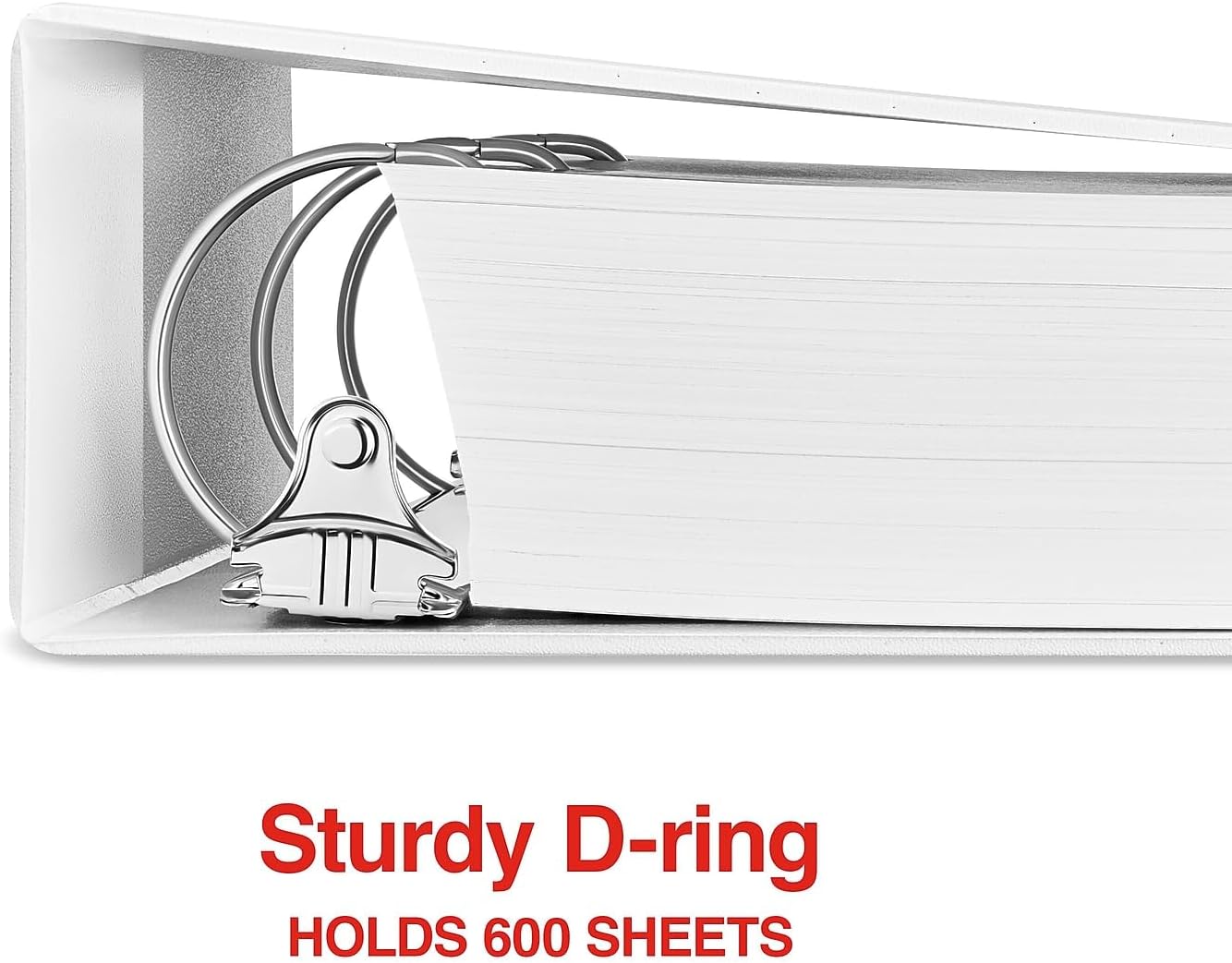 Staples Standard 2-Inch 3-Ring View Binder, Holds Up to 450 Sheets, Orange, Durable Binder for Office & School