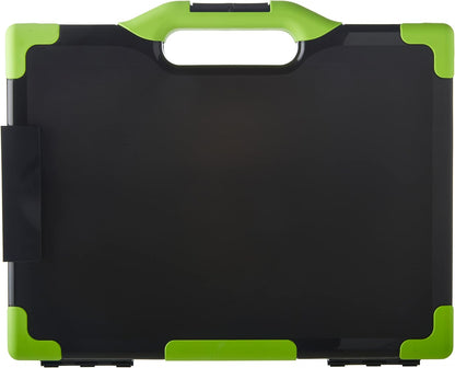 Officemate Carry All Clipboard Storage Box, Letter/Legal Size, Black & Green (83325)