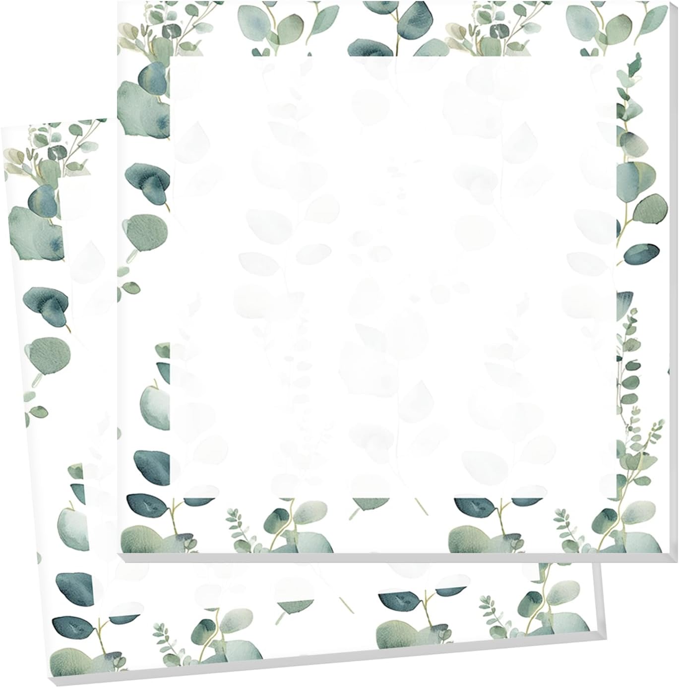 Sticky Notes 3x3 Inch, 2 Pads Cute Self-Stick Note Pads, Strong Adhesive Notepads for Office, Home, School, Organization and Reminders Watercolor Wildflowers