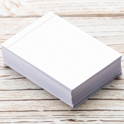 Yaridar 17" x 11" Legal Pads, 25 Sheets/50 Pages Per Legal Note Pads, Line Notepads, 100Gsm White Line Paper