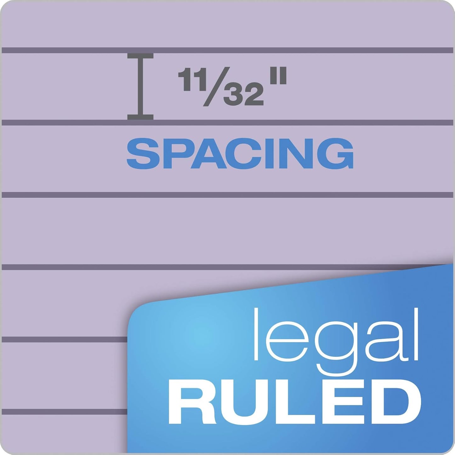 Tops Prism Writing Pads, 8-1/2" x 11-3/4", Legal Rule, Gray, Perforated, 50 Sheets, 12 Pack (63160)