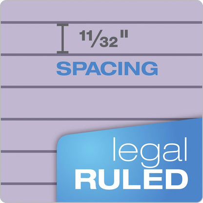 Tops Prism Writing Pads, 8-1/2" x 11-3/4", Legal Rule, Gray, Perforated, 50 Sheets, 12 Pack (63160)